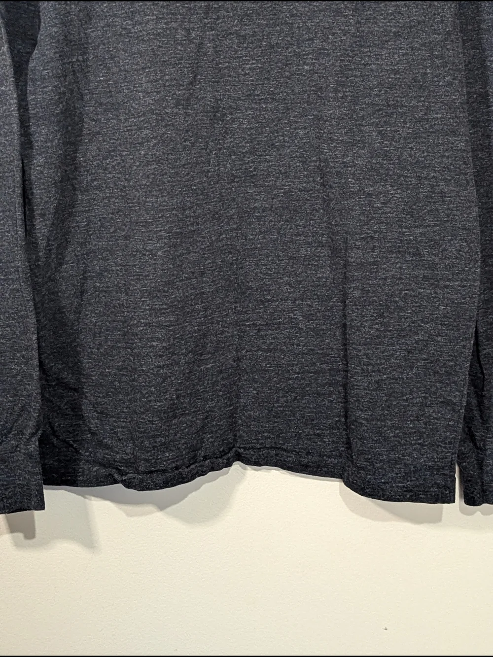 Polo by Ralph Lauren Charcoal Heather Long-Sleeve Crew Tee with Red Pony